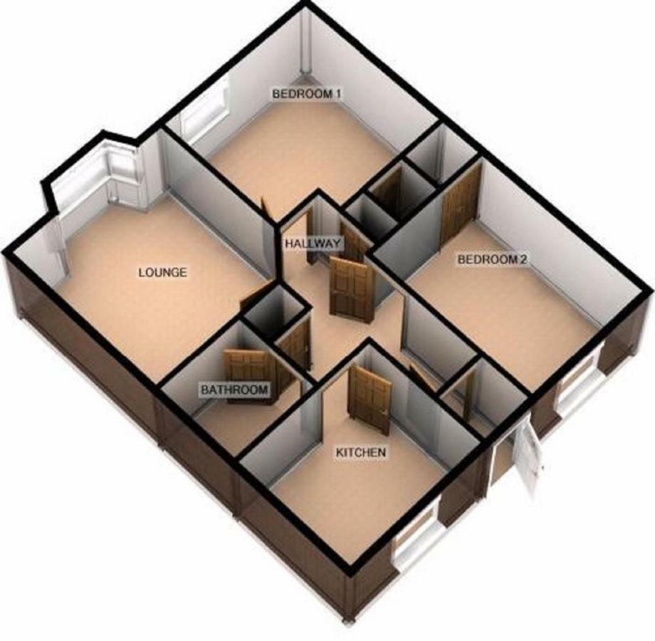 Dunfermline - Luxury Two Bedroom Apartment - Tp Екстер'єр фото